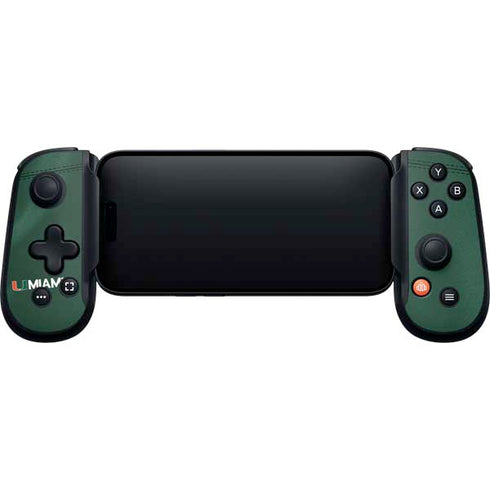 University of Miami Green Jersey Backbone One for iPhone Game Controller Skin